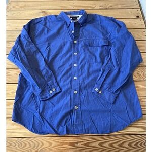 Exofficio Button Up Shirt Size 2XL Men’s Blue Long Sleeve